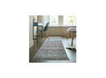 Läufer gestreift Blau 66 x 300 cm - PERRAN Kadima Design