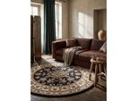 Teppich Orient Dunkelblau Ø133 cm - GLAZERT Kadima Design