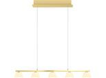 LED Pendelleuchte "JANE", champagnerfarben, 5, 1 Stk., HELL HÖLLISCH GUTES LICHT, Leuchten, Tastdimmer, Dim to warm, Stufenlos höhenverstellbar, LED Pendelleuchte