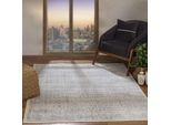 Teppich LIVABLISS "PENZA", grau, B:200cm H:10mm L:275cm, Polypropylen (PP), Teppiche, Teppich, Vintage Orient Teppich im Boho Stil