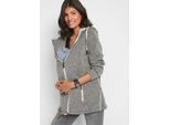bonprix 2-in-1 Umstands- und Tragejacke aus Strickfleece, grau, Gr.44/46 (L), Weiche Tragejacke aus Strickfleece, aus Fleece