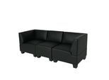 MODULAR 3-SITZER SOFA Schwarz