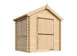 KINDERSPIELHAUS aus Holz - B112xL146xH143 cm/1.1m2 - M516-1