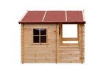 KINDERSPIELHAUS aus Holz - B146xL181xH145 cm/1,1m2 - M501A