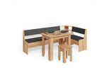 ECKBANKGRUPPE Tiberio Goldkraft Eiche 210 x 120 cm mit Tisch