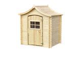 KINDERSPIELHAUS aus Holz - B112xL146xH152 cm/1,1m2 - M550-1