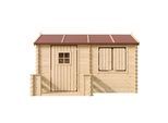 KINDERSPIELHAUS aus Holz - B178xL241xH151 cm/2,63m2 - M503