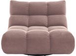 1,5-Sitzer HOME AFFAIRE "Cozy Bubble, 360 drehbarer Sessel, Breite 107 cm", rosa (altrosa), B:112cm H:85cm T:108cm, 95% Polyester, 5% Nylon, Sofas, 1 5-Sitzer, mit eleganter Steppung, Rundumbezug & weicher Polsterung