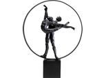 Dekoobjekt KARE DESIGN "Dancers Circle 45cm", schwarz, B:34cm H:45cm T:10cm, Polyresin, Stahl, Dekofiguren, Dekoobjekt