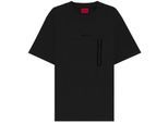 Hugo Boss - "Dubi Tech" T-Shirt für Herren, leger (Schwarz)