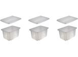 Organizer KEEEPER "emil", transparent, B:28,5cm H:20,5cm T:38cm, Polypropylen, Aufbewahrungsboxen, Organizer, Aufbewahrungsbox, 15 L, mit Deckel, hochwertiger Kunststoff