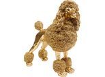 Dekofigur KARE DESIGN "Mrs Poodle Gold 34cm", gold, B:32cm H:34cm T:14cm, Polyresin, Dekofiguren, Dekofigur