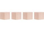 Magnetoplan Design Magnet Wood Cube, quadratisch, Haftkraft 4 kg, B 20 x T 20 x H 20 mm, FSC®-Birkenholz, 4 Stück