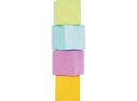 Magnetoplan Design Magnet Wood Cube, quadratisch, Haftkraft 4 kg, B 20 x T 20 x H 20 mm, farbsortiert, FSC®-Holz, 4 Stück