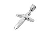 Kettenanhänger ADELIA´S "Anhänger – Kreuz Kreuzanhänger aus Edelstahl", silber, Schmuckanhänger, Damen, Edelstahl, Kettenanhänger, Perfekt als Geschenk zum einfach so