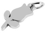 Kettenanhänger ADELIA´S "Anhänger – Blume Anhänger aus Edelstahl", silber, Schmuckanhänger, Damen, Edelstahl, Kettenanhänger, Ideal zum Verschenken – schlicht und stilvoll