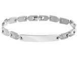Gliederarmband ADELIA´S "Armband – Gliederarmband aus Edelstahl 21 cm", silber, Armbänder, Damen, 21cm, Edelstahl, Gliederarmband, Perfekt als Geschenk zum Geburtstag
