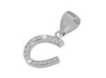 Kettenanhänger ADELIA´S "Anhänger aus 925 Silber mit Zirkonia", silber, Schmuckanhänger, Damen, Silber 925 (Sterlingsilber), Kettenanhänger, Ein kleines Geschenk mit großer Wirkung
