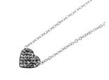 Kette ohne Anhänger ADELIA´S "Halskette mit Anhänger – Herz aus Edelstahl", silber, Halsketten, Damen, 47cm, Edelstahl, Ideal als Geschenk zum Valentinstag