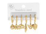 Kettenanhänger ADELIA´S "Anhänger aus Edelstahl", gold, Schmuckanhänger, Damen, Edelstahl, Kettenanhänger, Ein Geschenk, das Freude macht
