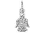 Kettenanhänger ADELIA´S "Anhänger – Engelanhänger aus 925 Silber mit Zirkonia", silber, Schmuckanhänger, Damen, Silber 925 (Sterlingsilber), Kettenanhänger, Ideal als Geschenk – dezent und elegant