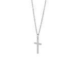 Kette ohne Anhänger ADELIA´S "Halskette mit Anhänger – Kreuz aus Edelstahl", silber, Halsketten, Damen, 47cm, Edelstahl, Ideal als Geschenk zum einfach so