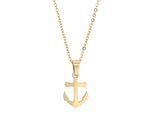 Kettenanhänger ADELIA´S "Anhänger aus Edelstahl", gold, Schmuckanhänger, Damen, Edelstahl, Kettenanhänger, Ideal als Geschenk – dezent und elegant
