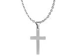 Kettenanhänger ADELIA´S "Anhänger – Kreuz Kreuzanhänger aus Edelstahl", silber, Schmuckanhänger, Damen, Edelstahl, Kettenanhänger, Perfekt als Geschenk zum Weihnachten