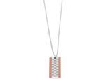 Kette ohne Anhänger ADELIA´S "Halskette – Panzerkette aus Edelstahl 60 cm", rosa (silber), Halsketten, Damen, 60cm, Edelstahl, Eine schöne Geschenkidee für jeden Anlass