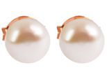 Paar Ohrhänger ADELIA´S "Ohrringe – Ohrstecker aus 925 Silber mit Süßwasserperle", Damen, Gr. Damen, Silber 925 (Sterlingsilber), weiß, Ohrringe, Ideal zum Verschenken – schlicht und stilvoll