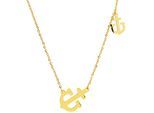 Kette ohne Anhänger ADELIA´S "Halskette mit Anhänger – aus Edelstahl", gold, Halsketten, Damen, 45cm, Edelstahl, Ein kleines Geschenk mit großer Wirkung