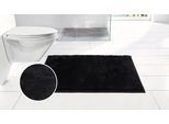 Badematte OTTO HOME "Cali, Badvorleger, Badezimmer Teppich, Duschvorleger", schwarz, H:10mm, Polyester, Badematten, Badematte, weich, Uni Farben, auch als Teppich erhältlich