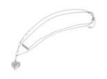 Kette ohne Anhänger ADELIA´S "Halskette mit Anhänger – Herz aus Edelstahl", silber, Halsketten, Damen, 48cm, Edelstahl, Geschenkidee: zeitlos und vielseitig