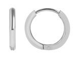 Klappcreolen ADELIA´S "Ohrringe – Klappcreole aus Edelstahl", Damen, Gr. Unisex, Edelstahl, silber, Ohrringe Klappcreolen, Zum Verschenken – passend für viele Anlässe