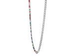 Kette ohne Anhänger ADELIA´S "Halskette mit Anhänger – Herz aus Edelstahl", silber, Halsketten, Damen, 45cm, Edelstahl, Ideal als Geschenk – dezent und elegant
