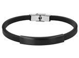 Armband ADELIA´S "Armband aus Leder 21 cm", schwarz, Armbänder, Herren, 21cm, Leder, Armband, Ideal zum Verschenken – schlicht und stilvoll
