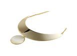 Kette ohne Anhänger ADELIA´S "Halskette aus Edelstahl 50 cm", gold, Halsketten, Damen, 50cm, Edelstahl, Ideal als Geschenk – dezent und elegant