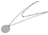 Kette ohne Anhänger ADELIA´S "Halskette mit Anhänger – Münze aus Edelstahl", silber, Halsketten, Damen, 48cm, Edelstahl, Ideal als Geschenk für besondere Anlässe