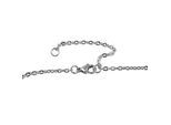 Kette ohne Anhänger ADELIA´S "Halskette – Ankerkette aus Edelstahl mit Zirkonia 45 cm", silber, Halsketten, Damen, 45cm, Edelstahl, Schöne Geschenkidee zum einen besonderen Tag