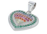 Kettenanhänger ADELIA´S "Anhänger – Herz Herzanhänger aus 925 Silber mit Zirkonia", silber, Schmuckanhänger, Damen, Silber 925 (Sterlingsilber), Kettenanhänger, Schöne Geschenkidee zum einfach so