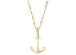Kettenanhänger ADELIA´S "Anhänger aus Edelstahl", gold, Schmuckanhänger, Damen, Edelstahl, Kettenanhänger, Eine schöne Geschenkidee für jeden Anlass