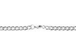Kette ohne Anhänger ADELIA´S "Halskette – Panzerkette aus Edelstahl 52 cm", silber, Halsketten, Damen, 52cm, Edelstahl, Perfekt als Geschenk für besondere Menschen