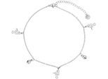 Kettenanhänger ADELIA´S "Anhänger aus Edelstahl mit Perle", silber, Schmuckanhänger, Damen, Edelstahl, Kettenanhänger, Eine schöne Geschenkidee für jeden Anlass