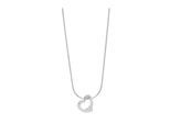 Kette ohne Anhänger ADELIA´S "Halskette – Herz aus Edelstahl 43+5", silber, Halsketten, Damen, 48cm, Edelstahl, Perfekt als Geschenk für besondere Menschen