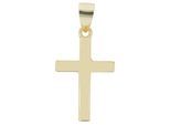 Kettenanhänger ADELIA´S "Anhänger – Kreuz Kreuzanhänger aus 925 Silber", gold, Schmuckanhänger, Damen, Silber 925 (Sterlingsilber), Kettenanhänger, Ideal als Geschenk für besondere Anlässe