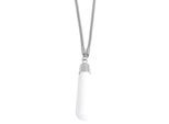 Kette ohne Anhänger ADELIA´S "Halskette – Schlangenkette aus Edelstahl 75 cm", weiß (silber), Halsketten, Damen, 75cm, Edelstahl, Zum Verschenken – passend für viele Anlässe