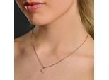 Kette ohne Anhänger ADELIA´S "Halskette mit Anhänger – Herz aus Edelstahl", gold, Halsketten, Damen, 45cm, Edelstahl, Ideal als Geschenk für besondere Anlässe