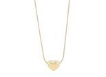 Kette ohne Anhänger ADELIA´S "Halskette – Herz aus Edelstahl 43+5", gold, Halsketten, Damen, 48cm, Edelstahl, Ideal als Geschenk für besondere Anlässe