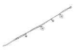 Armband ADELIA´S "Armband – Herz aus Edelstahl 17 cm", silber, Armbänder, Damen, 17cm, Edelstahl, Armband, Perfekt als Geschenk für besondere Menschen
