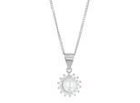 Kettenanhänger ADELIA´S "Anhänger aus 925 Silber mit Süßwasserperle", silber, Schmuckanhänger, Damen, Silber 925 (Sterlingsilber), Kettenanhänger, Zum Verschenken – passend für viele Anlässe